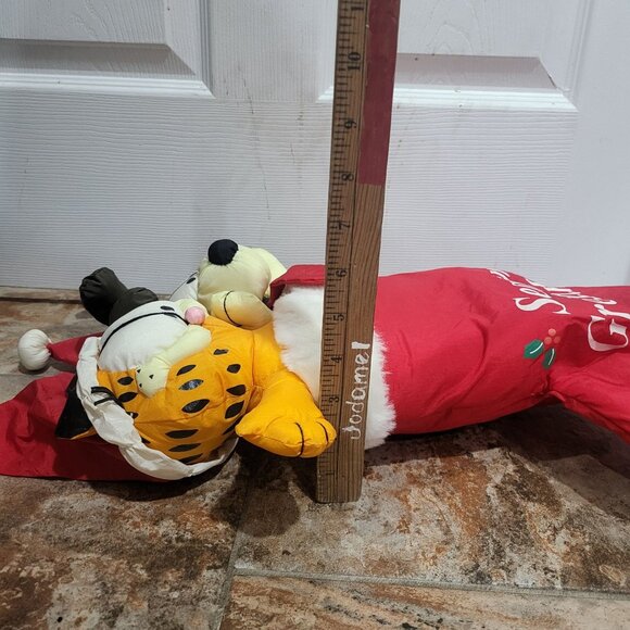 Vintage Garfield and Odie Christmas Stocking Plush Stuff It Stocking - Picture 7 of 10
